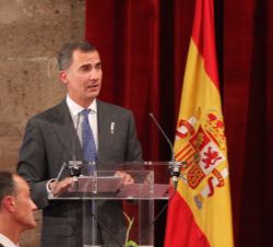 Su Majestad el Rey durante su intervención 