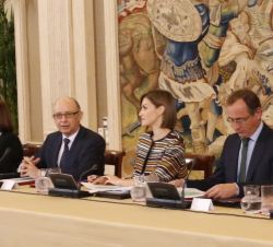 Doña Letizia durante la reunión del Consejo del Real Patronato sobre Discapacidad