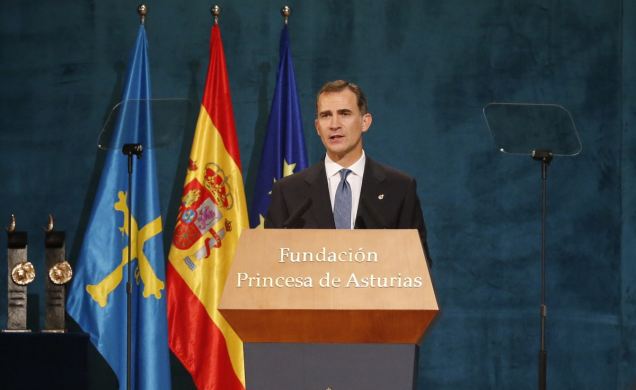 Su Majestad el Rey, durante sus palabras