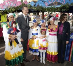 Los Reyes, en el puesto de la Comisión de festejos de Bojes