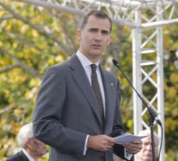 Don Felipe, durante sus palabras