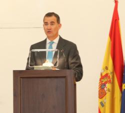 Don Felipe, durante su intervención