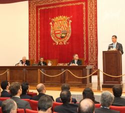 Don Felipe, durante su intervención