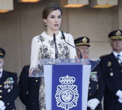 Su Majestad la Reina durante su intervención
