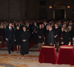 Vista general de la Basilica a la llegada de Sus Majestades los Reyes