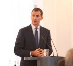 Su Majestad el Rey durante su intervención
