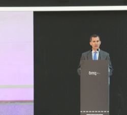 Su Majestad el Rey, durante su intervención