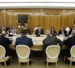 Vista general de la primera reunión del Patronato Fundación Centro Memorial Víctimas del Terrorismo