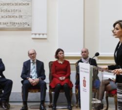 Doña Letizia durante sus palabras