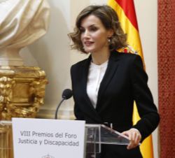 Su Majestad la Reina en su intervención después de la entrega de premios