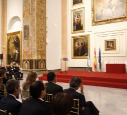 Vista del salón durante la intervención de Don Felipe
