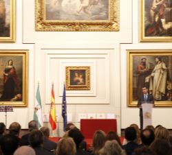 Vista del salón durante la intervención de Don Felipe