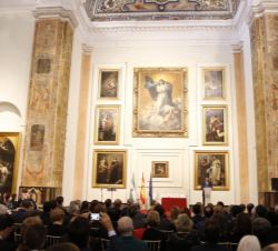 Vista del salón durante la intervención de Don Felipe