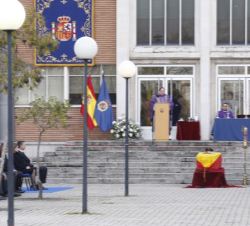 Vista del altar durante la ceremonia religiosa