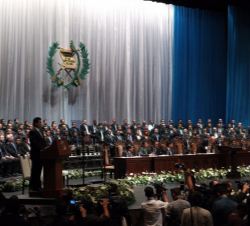 Discurso del Presidente Morales, tras jurar la Constitución, recibir las insignias de mandato y tomar posesión del cargo