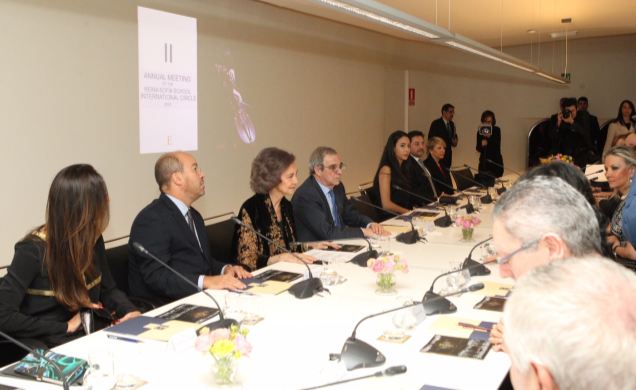Vista general de la mesa de la II reunión del Círculo Internacional de la Escuela Superior de Música Reina Sofía