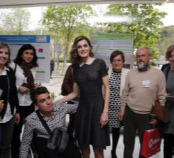 Doña Letizia, con los participantes en el Congreso