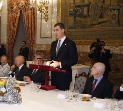 Su Majestad el Rey durante su intervención