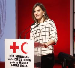 Su Majestad la Reina durante su intervención