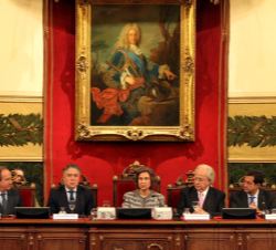 Vista de la mesa presidencial