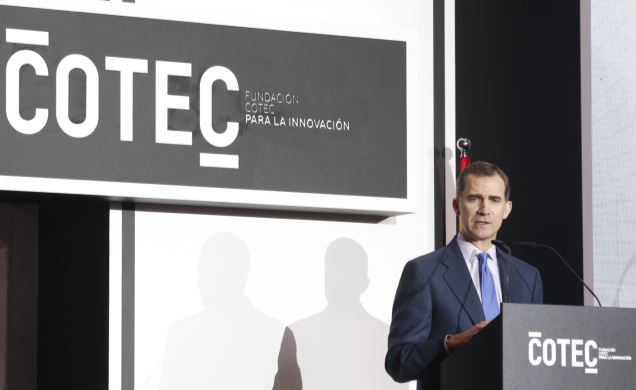 Su Majestad el Rey durante su intervención