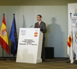 Su Majestad el Rey durante su intervención