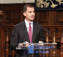 Don Felipe durante su intervención