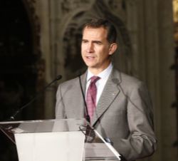Su Majestad el Rey durante su intervención