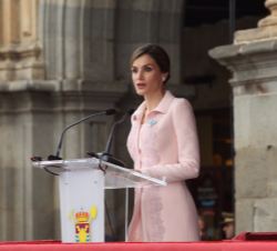 Doña Letizia durante su intervención