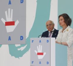 Su Majestad la Reina Doña Sofía, durante su intervención