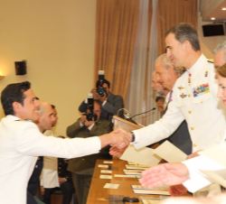 Don Felipe durante el acto de entrega de diplomas