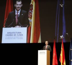 Su Majestad el Rey durante su intervención