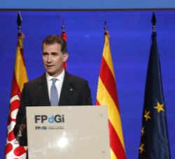 Su Majestad el Rey durante su intervención