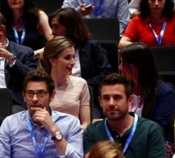 Doña Letizia durante el desarrollo del evento