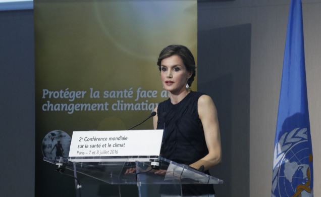 Su Majestad la Reina, durante su intervención