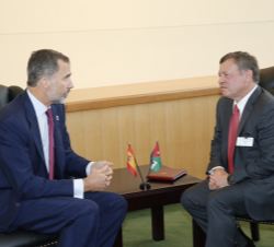 Encuentro de Su Majestad el Rey con Su Majestad el Rey Abdalá II de Jordania