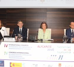 Su Majestad la Reina Doña Sofía preside e IV Congreso Internacional de Investigación e Innovación en Enfermedades Neurodegenerativas