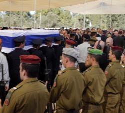 Traslado de los restos mortales de Shimon Peres y ceremonia fúnebre