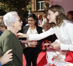 Doña Letizia en el transcurso del acto
