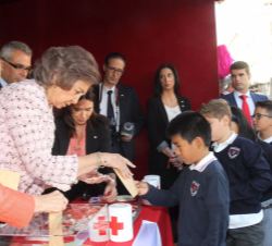 Numerosos colegios quisieron ofrecer con sus donativos apoyo a la Cruz Roja Española en el Día de la Banderita