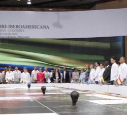 Su Majestad el Rey en la primera sesión de la XXV Cumbre Iberoamericana