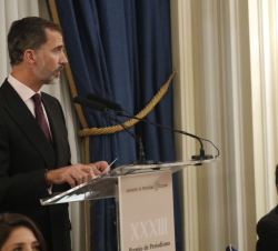 Su Majestad el Rey durante su intervención