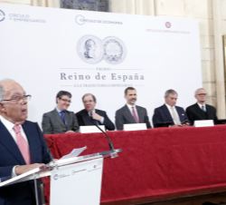 Intervención del presidente del Jurado, Marcelino Oreja