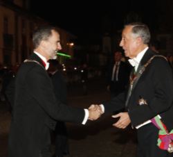 Su Majestad el Rey recibe el saludo del Presidente de la República Portuguesa, Marcelo Rebelo de Sousa