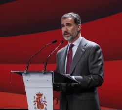 Don Felipe, durante sus palabras