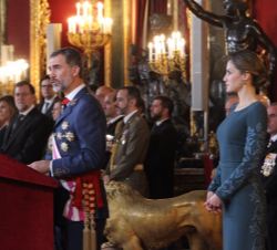 Su Majestad el Rey, durante su discurso