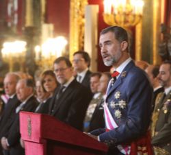 Su Majestad el Rey, durante sus palabras
