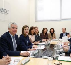 Vista general de la reunión de trabajo en la Asociación Española Contra el Cáncer