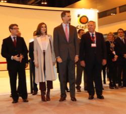 Los Reyes en el stand de Turespaña, organismo promotor de turismo internacional