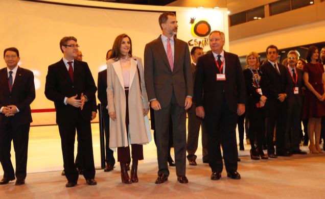 Los Reyes en el stand de Turespaña, organismo promotor de turismo internacional